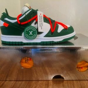 Nike low off white green